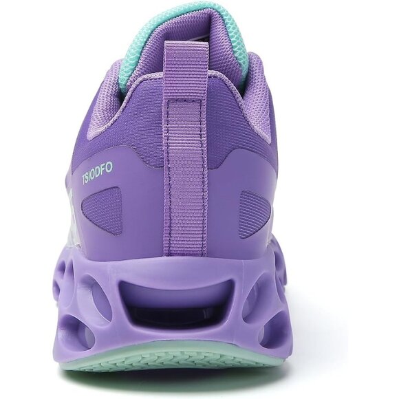 Women's Lake Blue Purple Running Walking Tennis Blade Athletic Sneakers Shoes - Picture 6 of 6